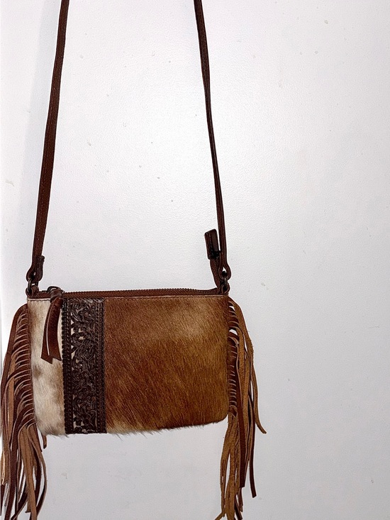 Free People Handbags - SHYANNE Rare Fringe Crossbody Bag with Genuine Cowhide & Leather ✨